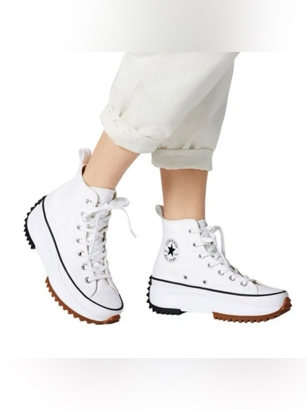 NIB UNISEX CONVERSE RUN STAR HIKE SHOES WHITE